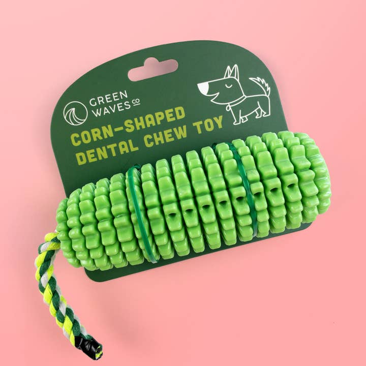 Green Waves Co. - Wholesale Pet Chew Toy - Dog - Corn-Shaped Dental Chew Toy5