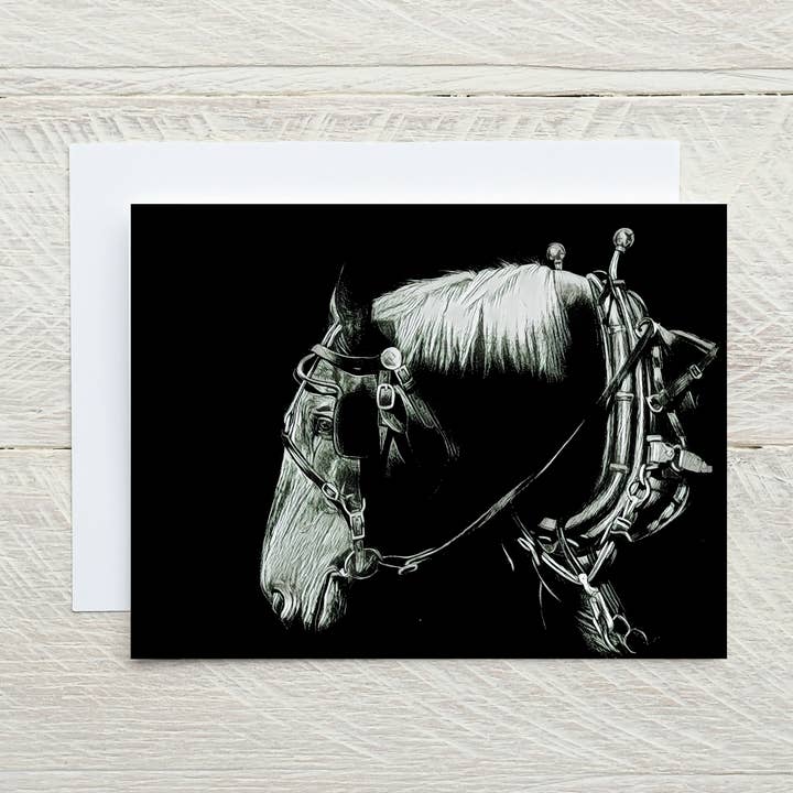 "Jake" Horse Notecard for wholesale by Laughing Mule Press