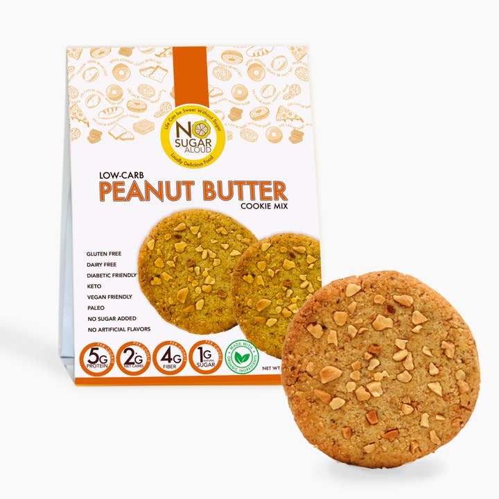 Low Carb Peanut Butter Cookie Mix for wholesale by No Sugar Aloud LLC