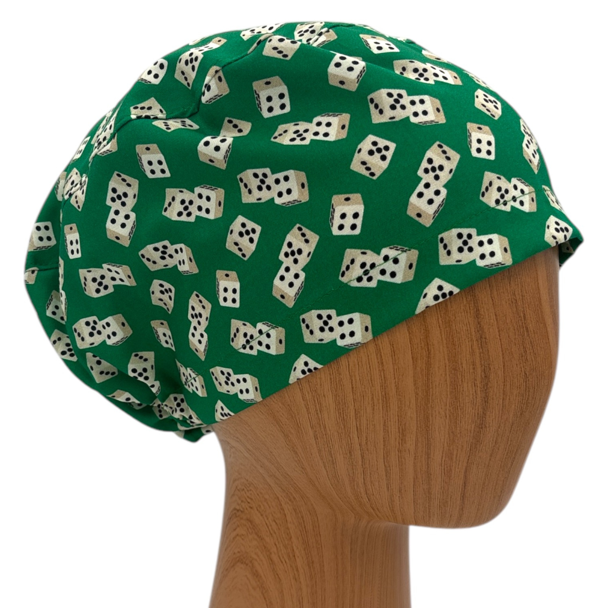 SewingLabPlus - Wholesale Head Scarf - Women's - Lucky Dice Scrub Cap Euro Style Scrub Hat 1