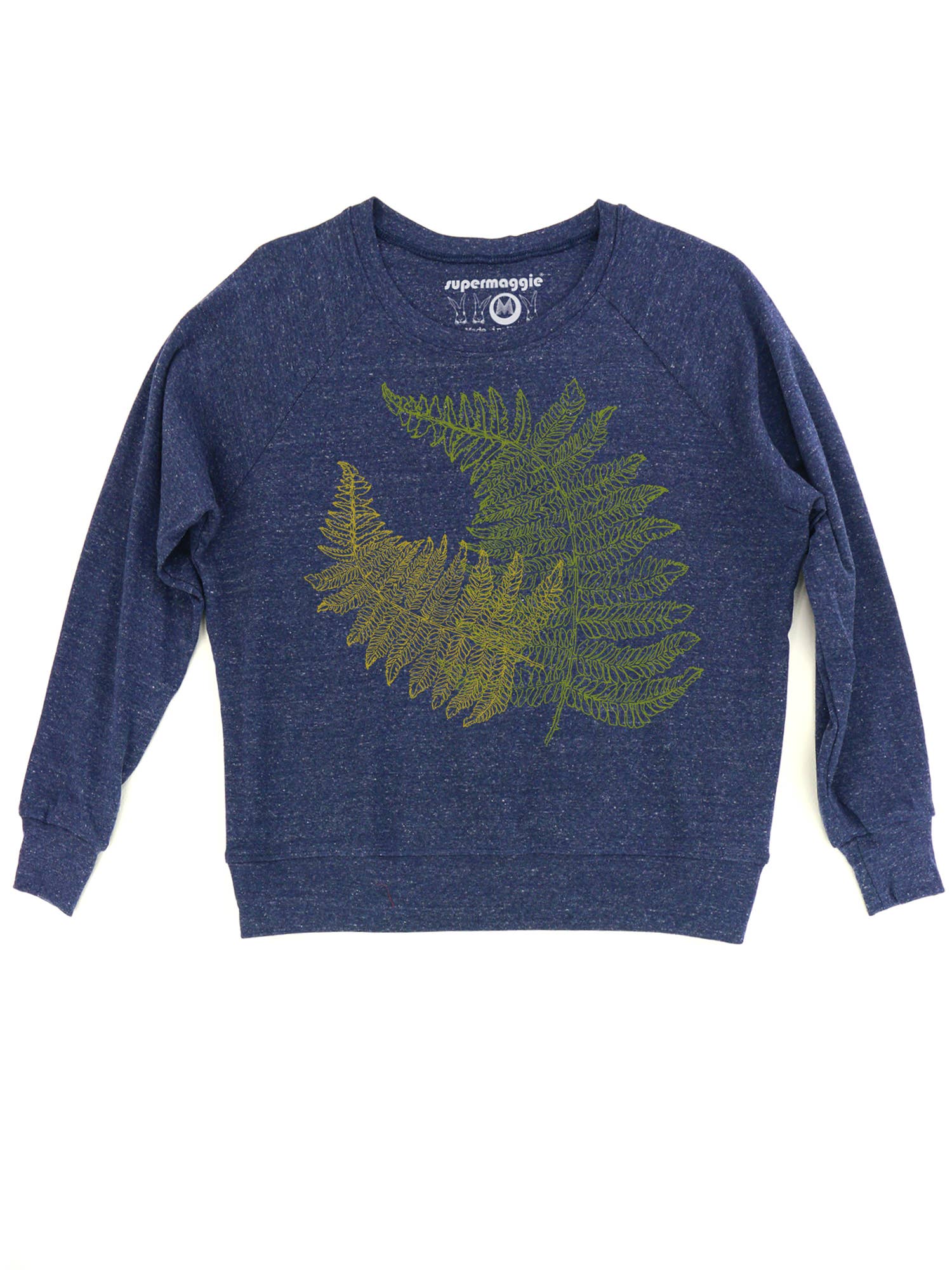 Supermaggie @ Faire - Wholesale Graphic Sweatshirt - Women's - Ferns Pia Tri Blend Pullover3
