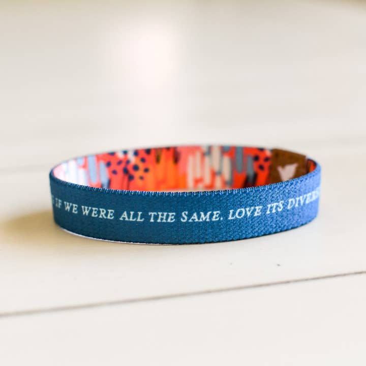 Pink Salt Riot - Wholesale Woven/Braided Bracelet - Love the Diversity Women's Elastic Bracelet4