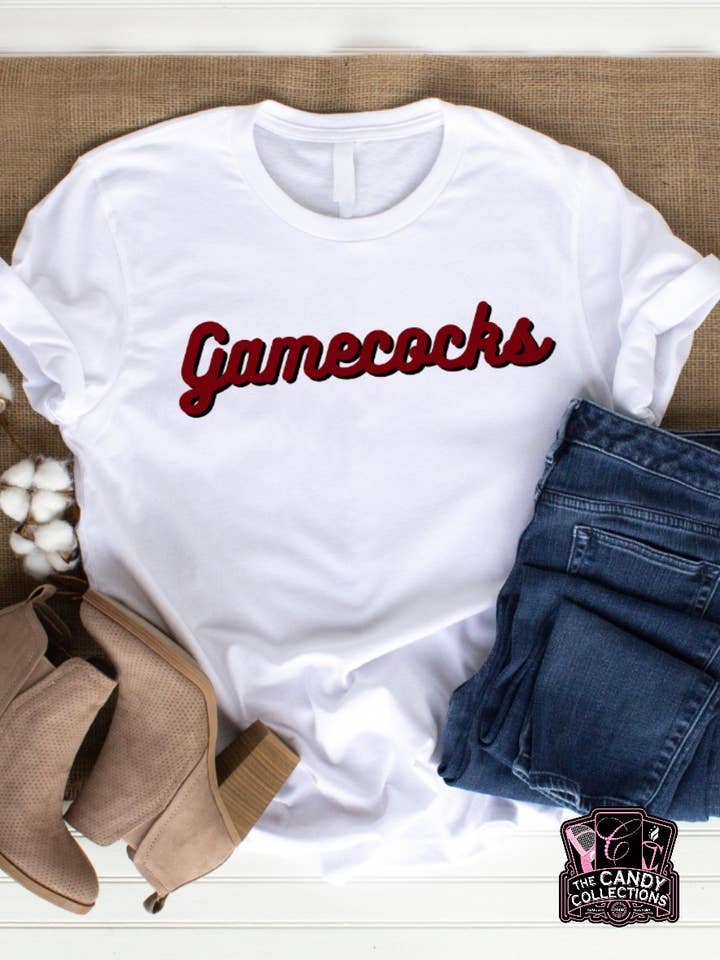 The Candy Collections - Wholesale Screen Printed T-Shirt - Women's - gamecocks t-shirt graphic tee fall holiday