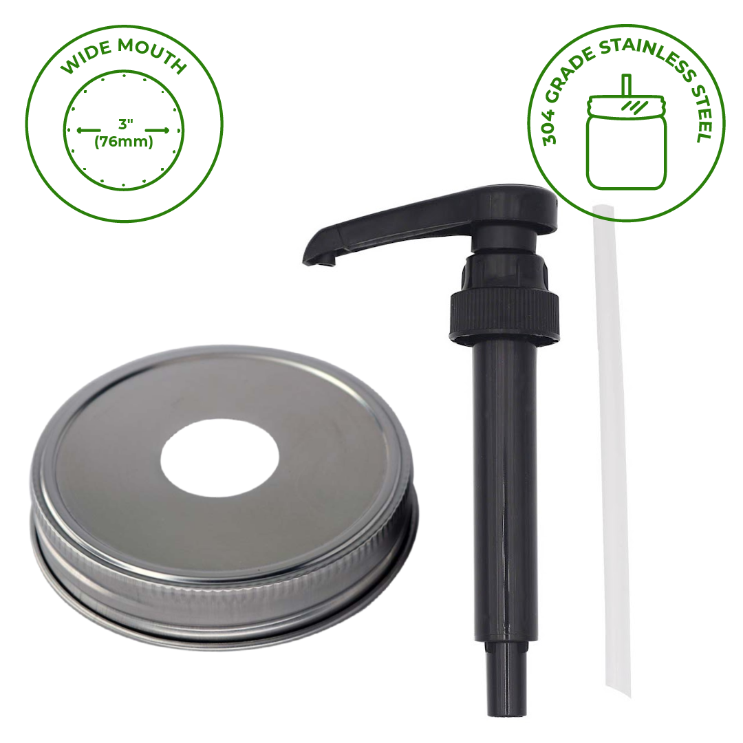 Mason Jar Lifestyle - Wholesale Kitchen Tool/Gadget - Food Grade Dispenser Pump for Mason Jars16