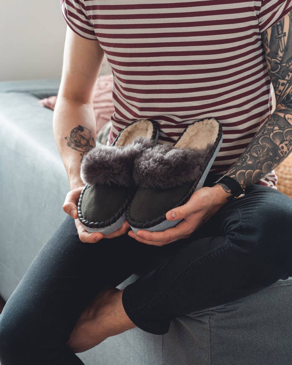 Sheepers SP .Z O.O. - Venta al por mayor Zapatillas para casa - Hombre - Zapatillas mule para hombre Lucky Dip de Sheepers2