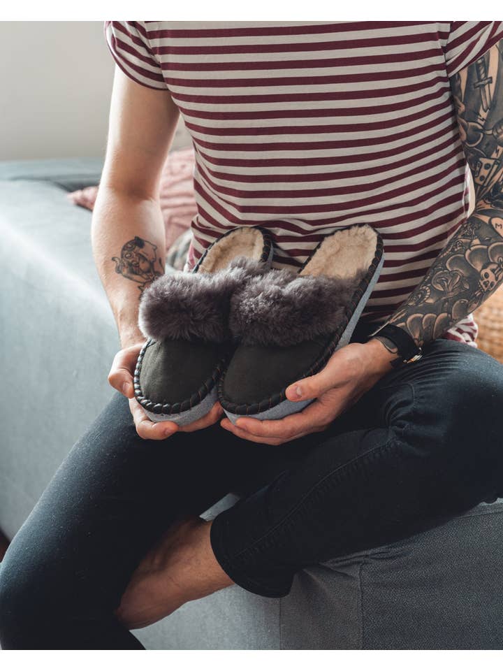 Sheepers - Wholesale Slippers - Men's - Men's Lucky Dip Sheepers Mule5