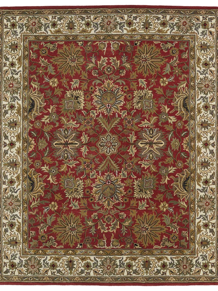 Tapete Taj Collection Vermelho 5' x 7'9" por atacado de contempo fashion