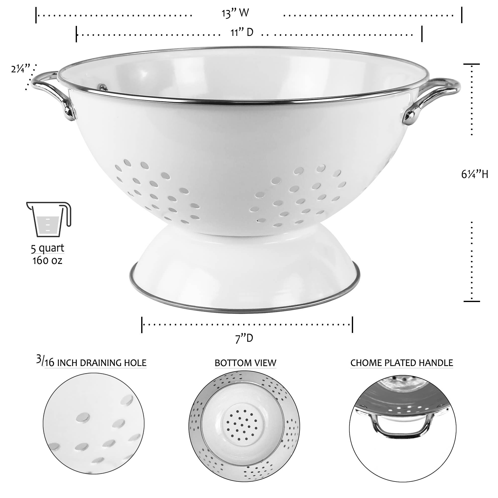 Reston Lloyd - Wholesale Colander - COLANDERS 5 QUARTS9