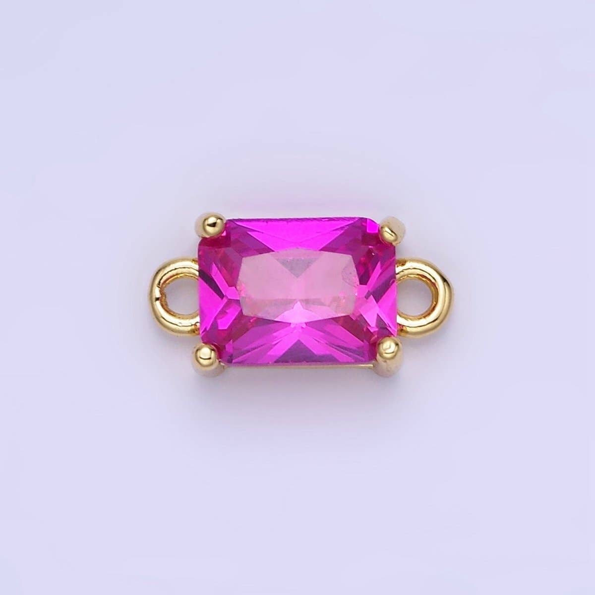 Aim Eternal - Venta al por mayor Abalorios/colgantes individuales - Conector de Baguette de CZ Relleno de Oro de 14K | G422 - G4295