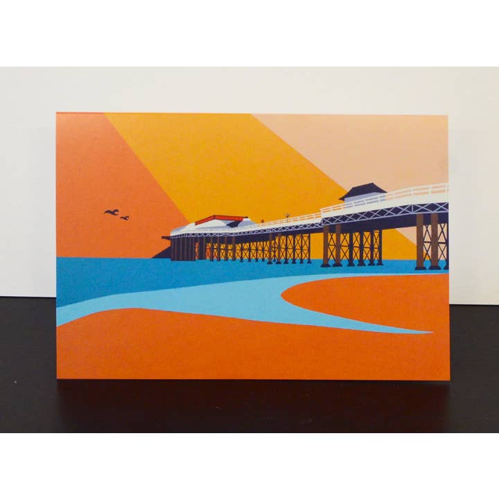 Carte de vœux Cromer Pier pour la vente par Rebecca Pymar