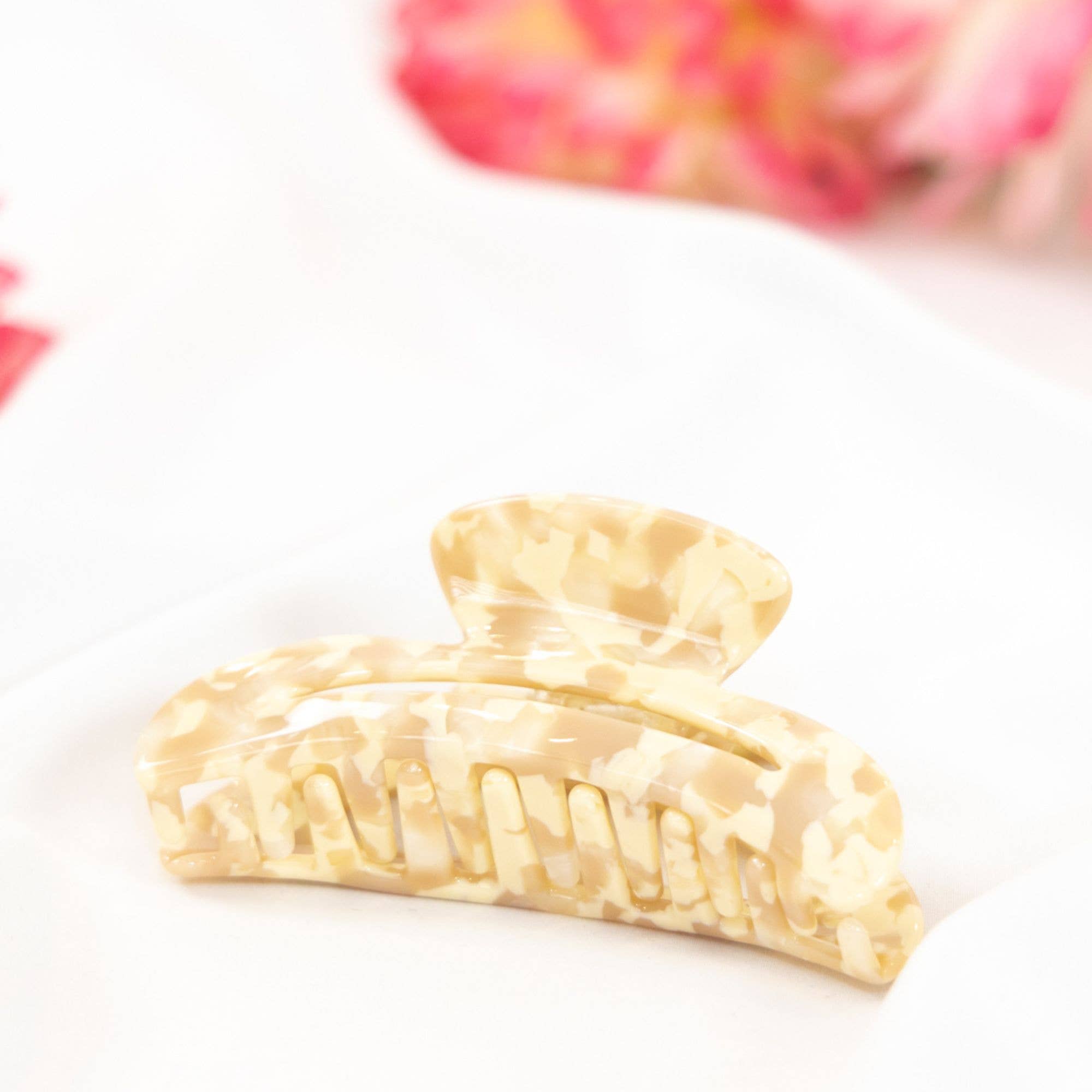 Axcessorize – Engroshandel Hårspænde - Dame – Hair Claw Clip - Akryl blandet halvmåne formet hår klo10