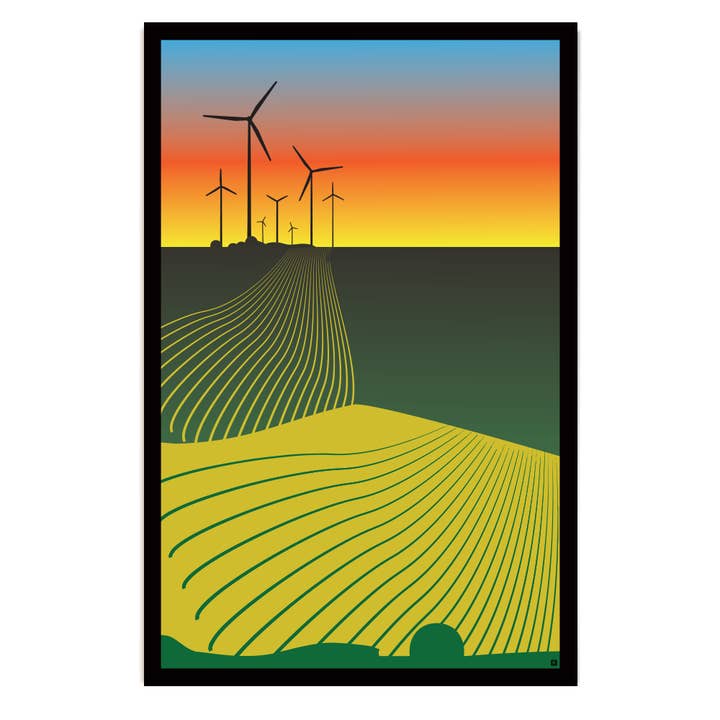 Wind Turbine Full Color Poster for wholesale by RAYGUN