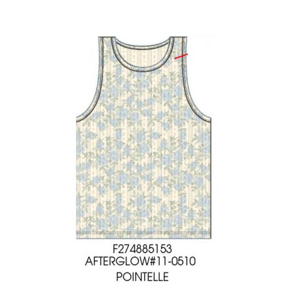 Floral Print Tank Top Tween Girls for wholesale by Paper Flower