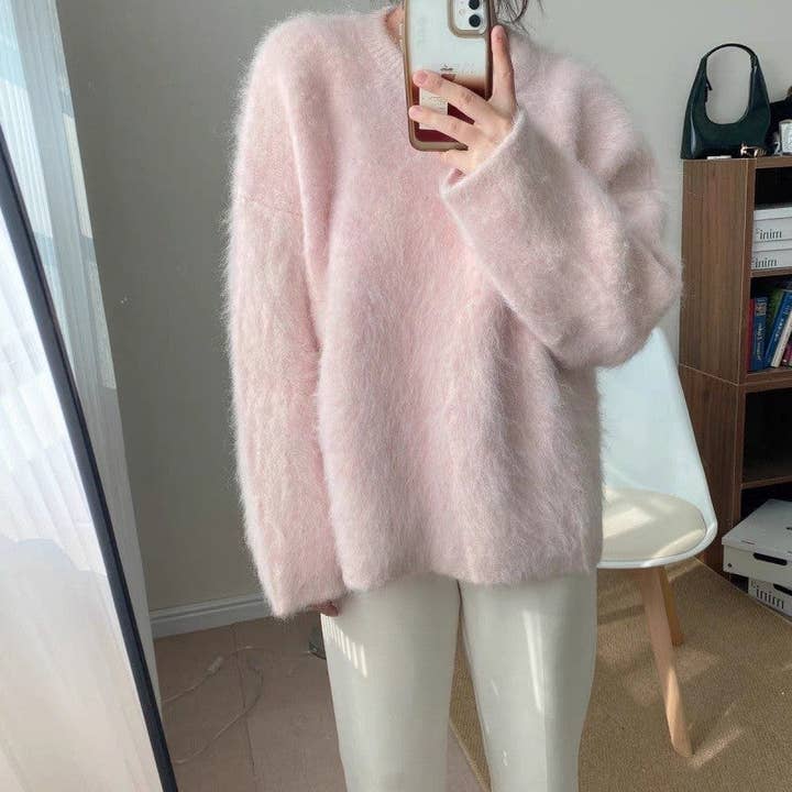 Pull épais en fausse fourrure de vison pour la vente par FurDecoration