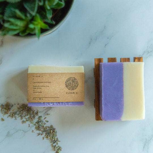 Lavender Detox- Handcrafted Artisan Soap Bar for wholesale by Clean U Skincare