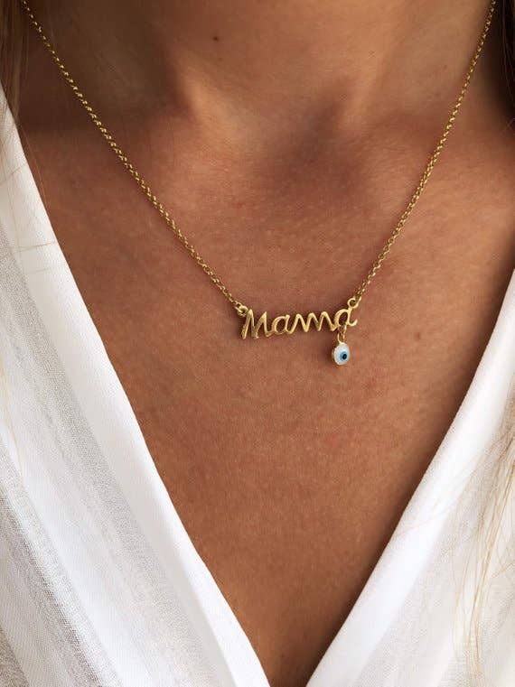 Wholesale Mother Necklace Gold, Mama Necklace for your store