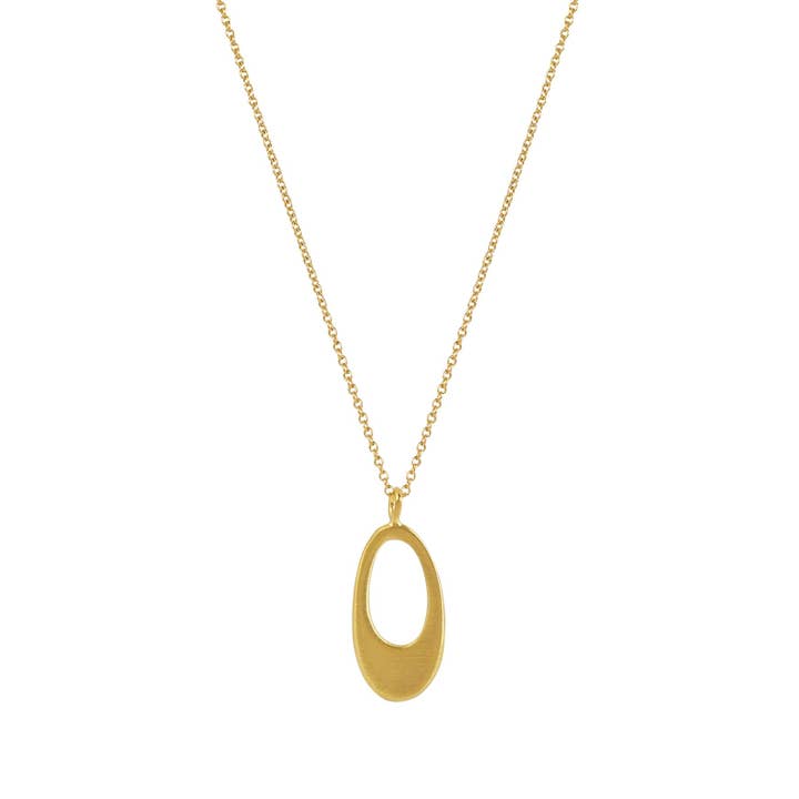 petit ovale. collier vermeil pour la vente par Philippa Roberts