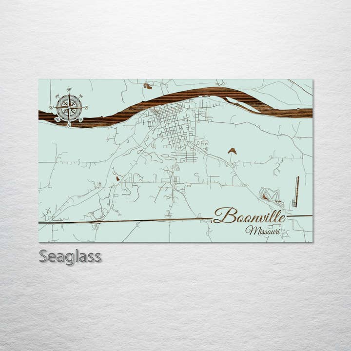 Fire and Pine Wood Maps - Wholesale Map - Missouri: Boonville Street Map
