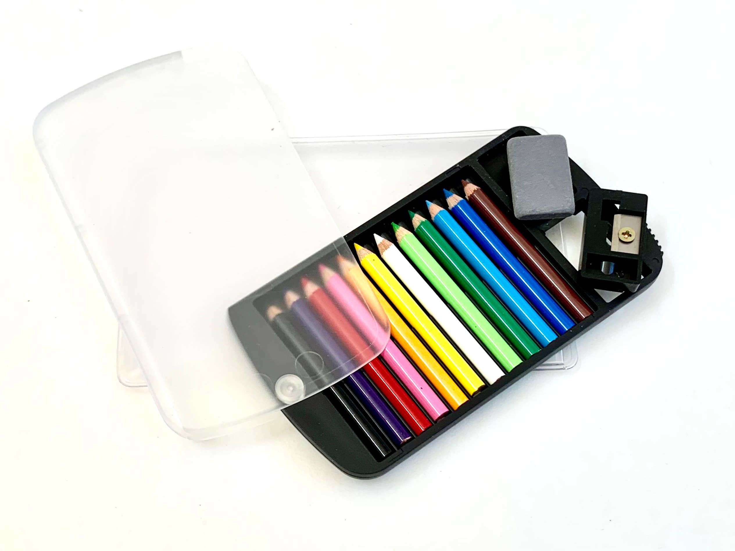 BCmini - Vente Crayons - 22134 12 mini crayons dans un étui transparent-112