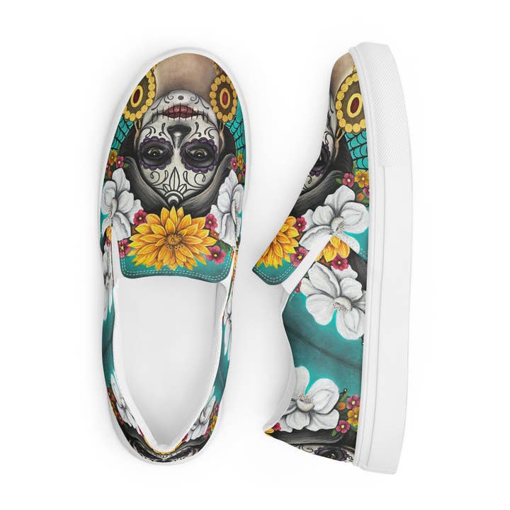 The Art of Francella - Wholesale Slip-on trainers – Women′s - “Flor“ Women’s slip-on canvas shoes