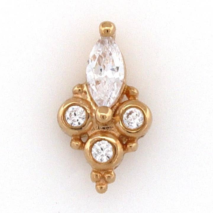 Vision Quest 14k Threadless End for wholesale by JTW