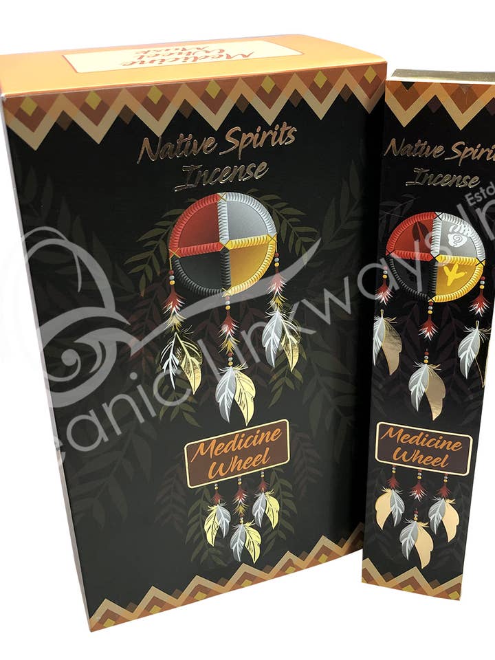(PK 12)INCENSE - NATIVE SPIRITS STICKS MUSK /MEDICINE WHEEL for wholesale by Oceanic Linkways Inc