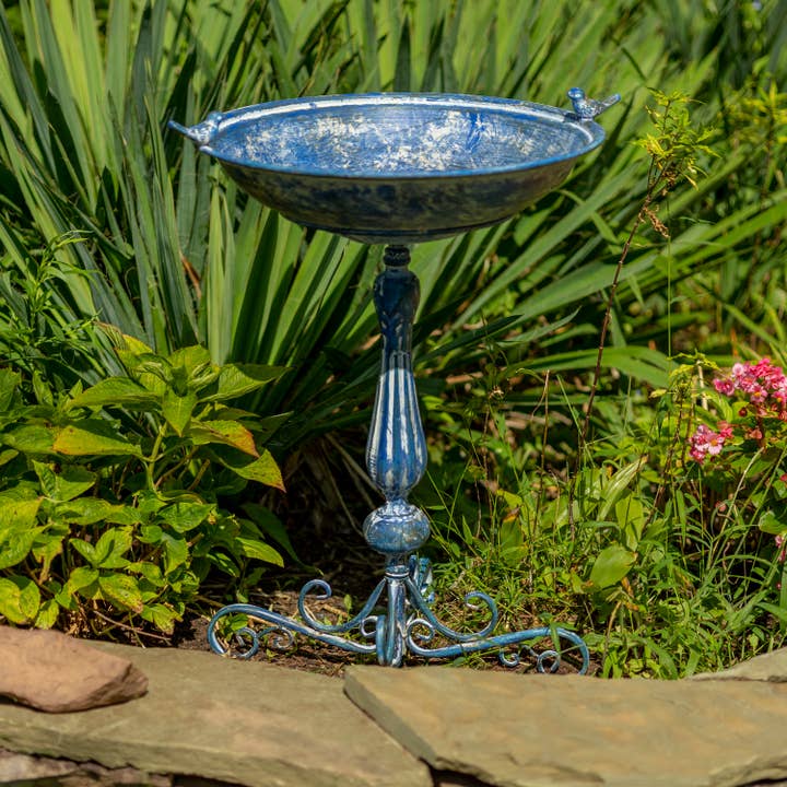 Zaer Ltd. International - Wholesale Bird Bath - Pedestal Birdbath with Little Bird Detail - 3 Options11