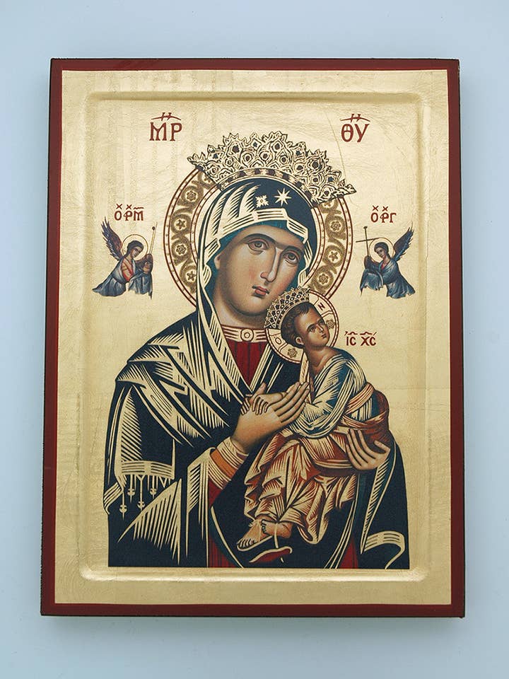 G1SF-PH- Serigrafia Grega Perpétua Ajuda Arte de Parede por atacado de Contreras Designs