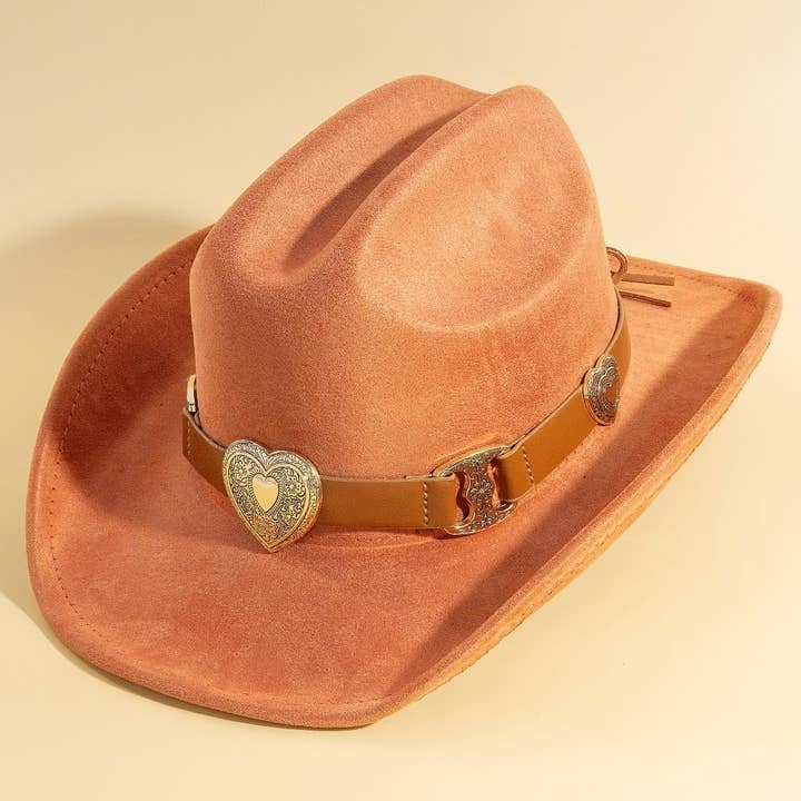 Anarchy Street - Wholesale Fedora - Women's - Western Heart Buckle Cowboy Hat9