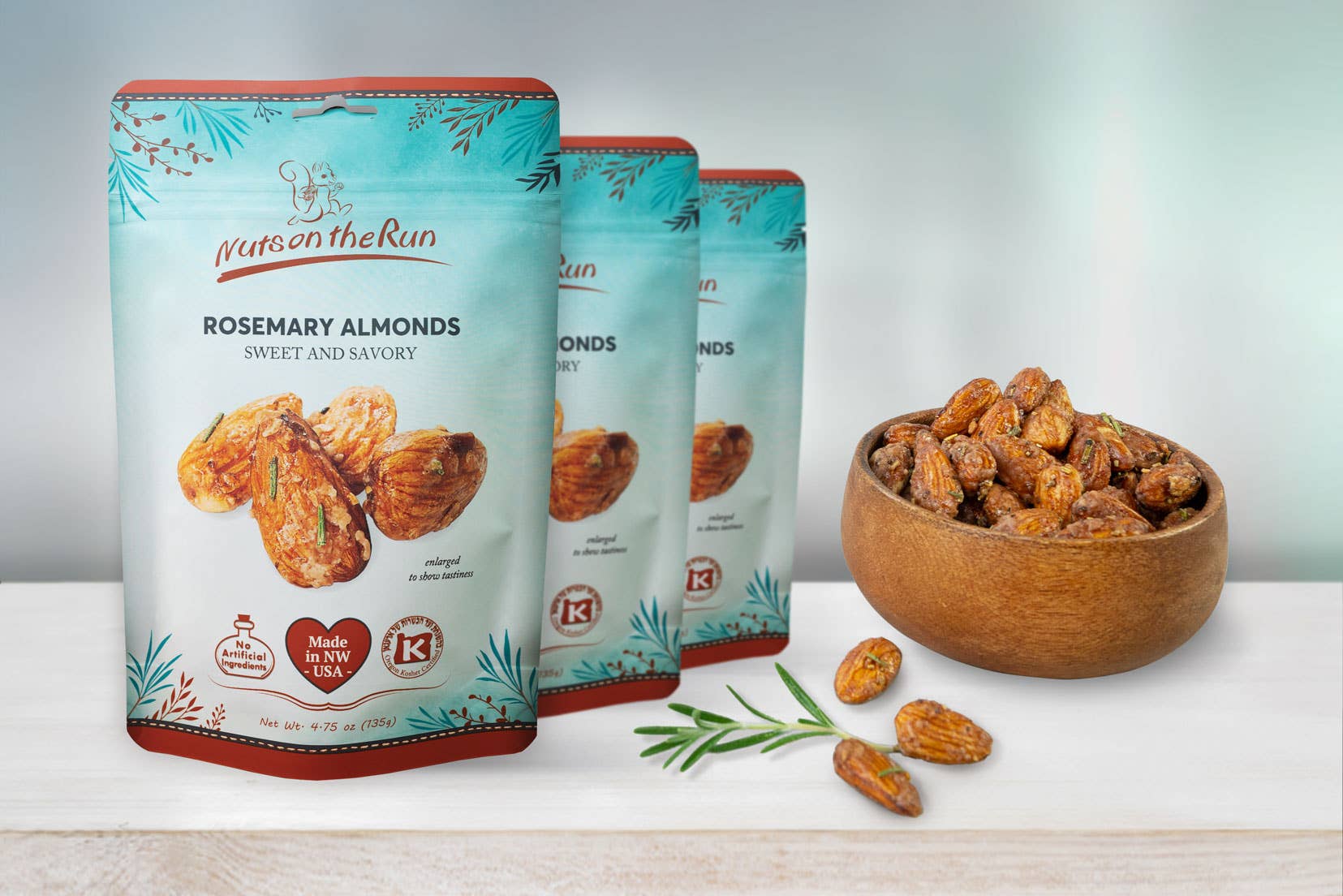 Nuts On The Run - Wholesale Nuts - Rosemary Almonds1
