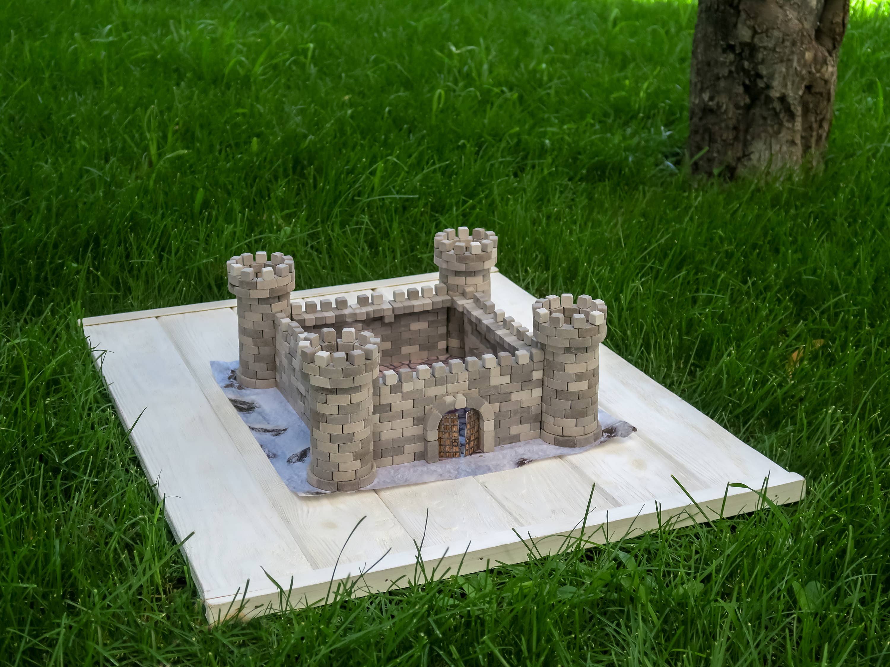 Fainotoys - Vente Jeu construction – enfant - Ensemble de construction mini briques - Château du nid d'aigle9