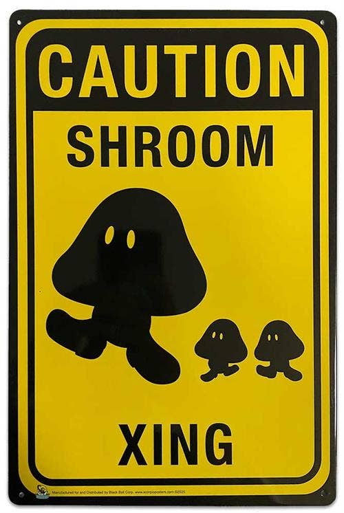 Scorpio Posters - Wholesale Wall Sign - Shroom Crossing Tin Sign - 20x30cm - 7.87" x 11.81"0
