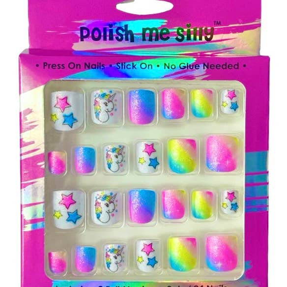 NEW - Pastel Unicorn - Press On Nails for wholesale by Polish Me Silly