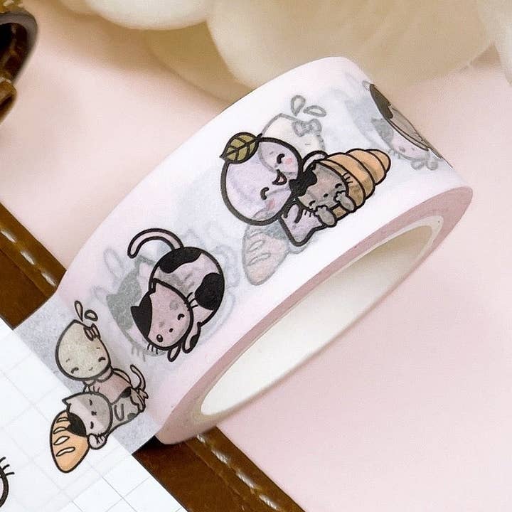 WT8 | Cats and Baked Goods | Washi Tape for wholesale by Ohana Story