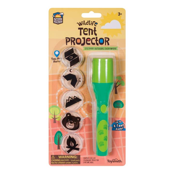 Toysmith - Wholesale Classic Toy - Kids - Outdoor Discovery Wildlife Tent Projector, Includes 5 Slides