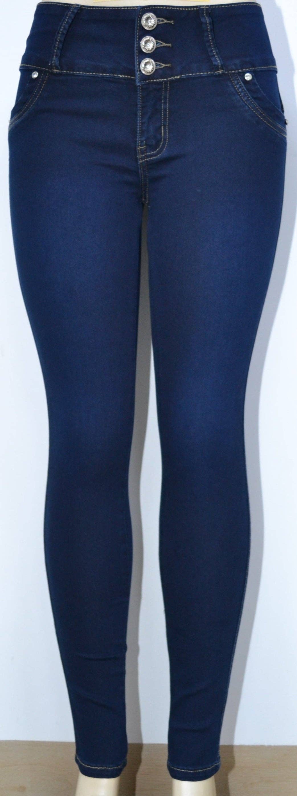 Blue USC-F015 Sexy Olivia Butt Lifter Levante Cola Jean for wholesale on Faire3