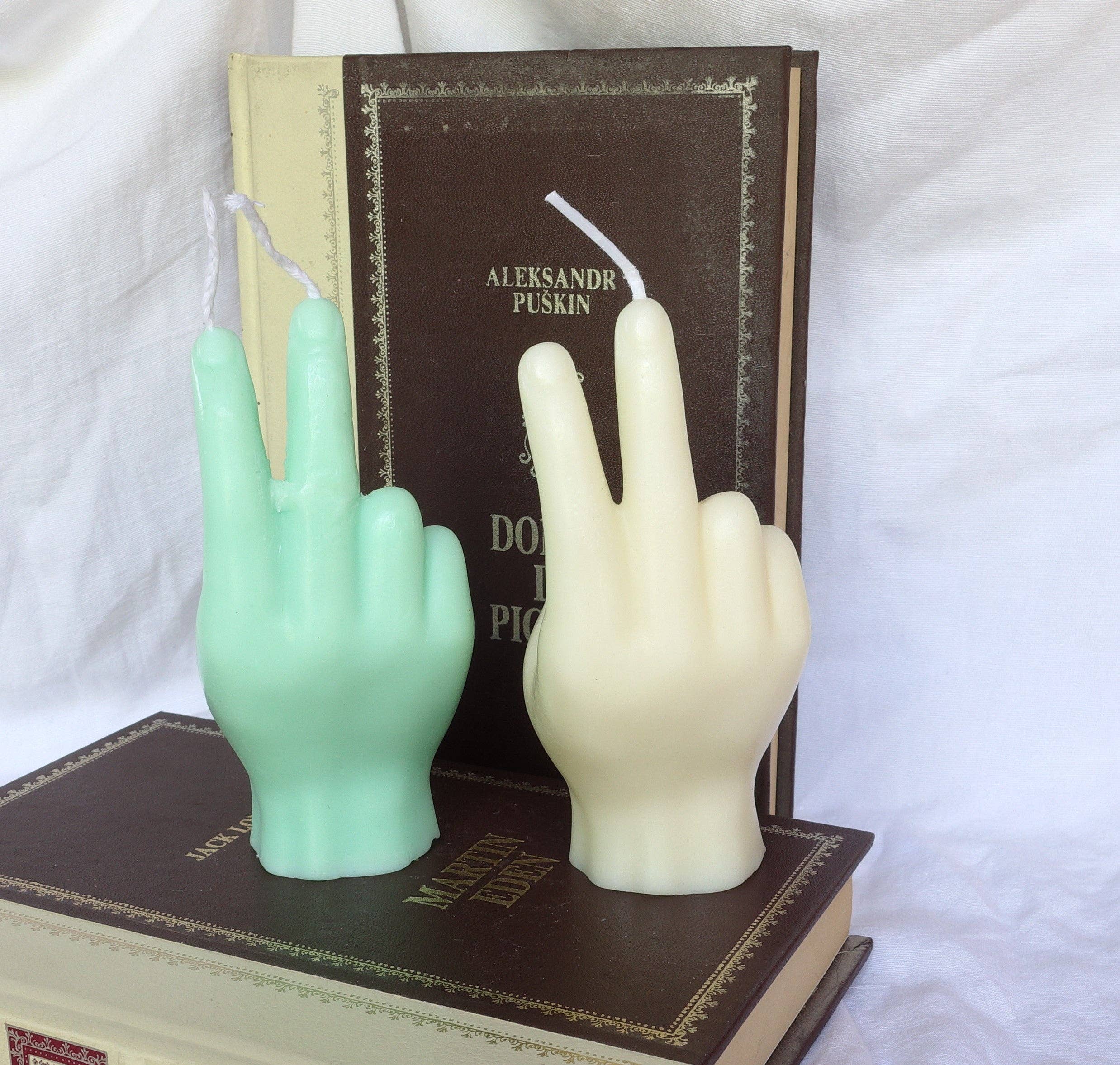 Daemon srls - Vendita all'ingrosso Candele regalo - Candela a forma di mano Ursula ~ Peace ~13