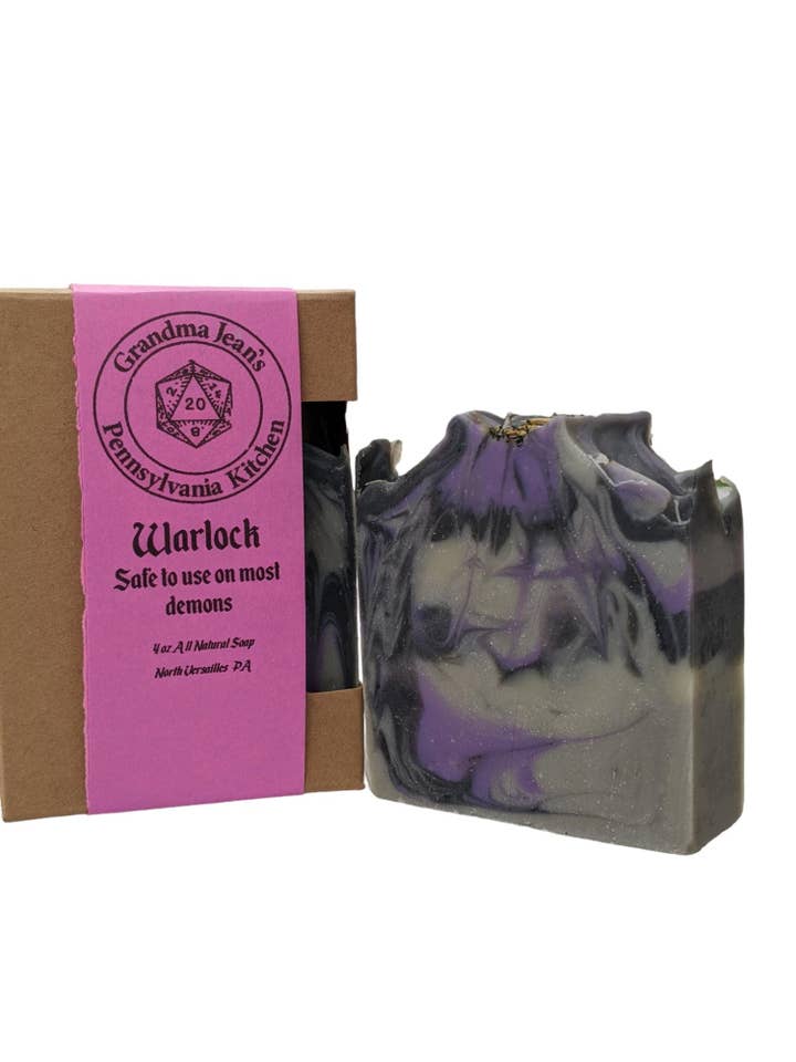 Warlock Gaming Themed Natural Handmade Soap for wholesale by Grandma Jean's Pennsylvania Kitchen