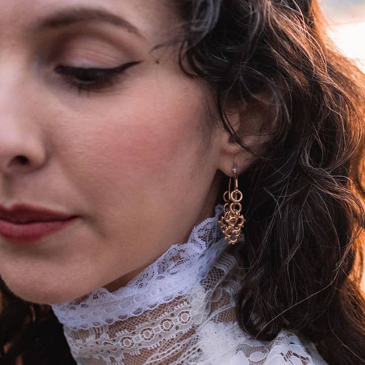 Aveta Studio - Wholesale Hoop Earrings - Dreamweaver's Tale Hoops In Brass2