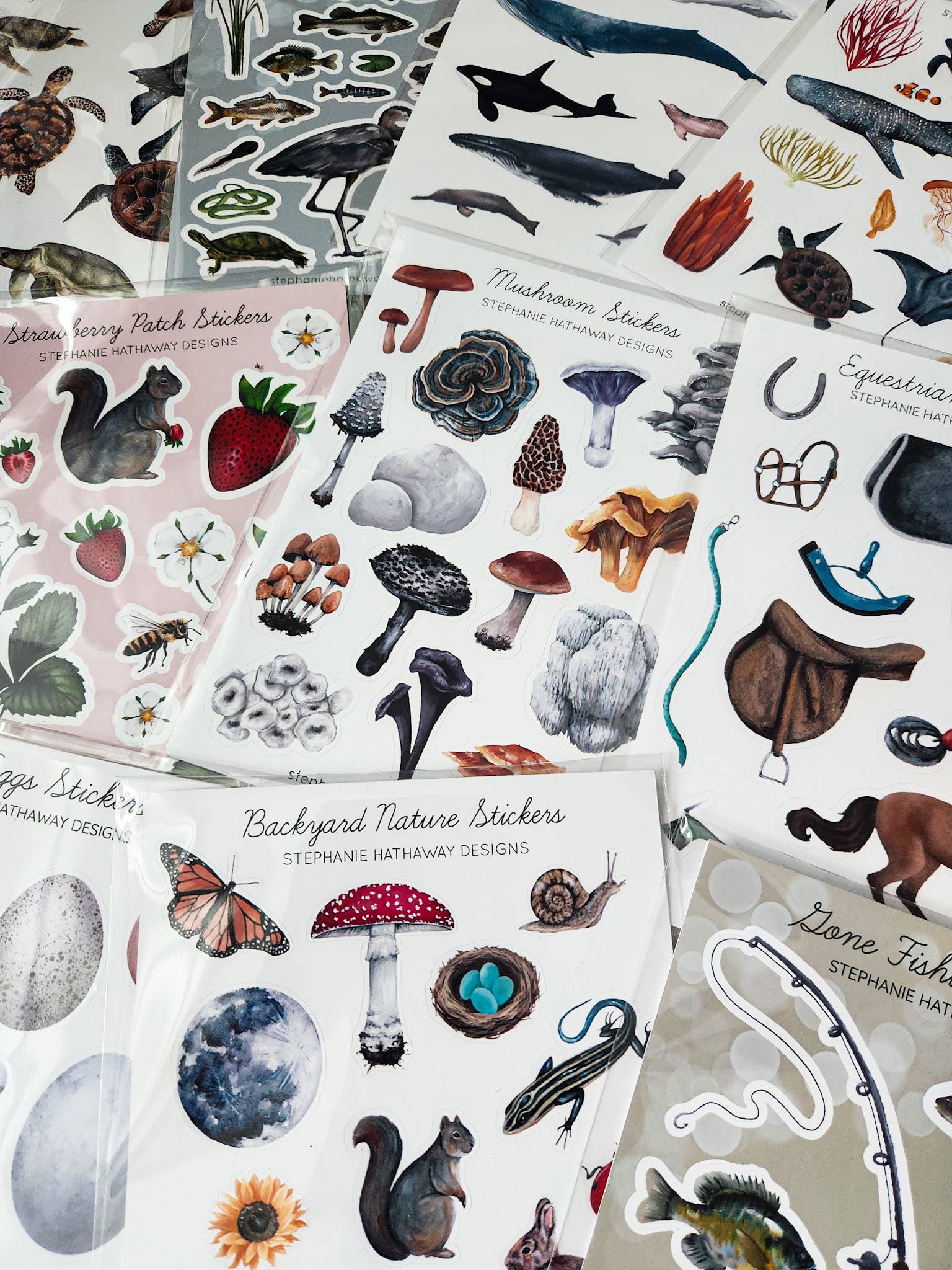 Stephanie Hathaway Designs - Wholesale Sticker - Backyard Nature Stickers Sticker Sheet4