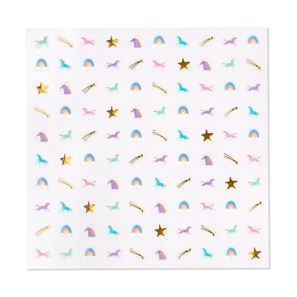 Jollity & Co. + Daydream Society - Wholesale Nail Art/Decal - Unicorn + Rainbows Nail Stickers - 1 Pk.1