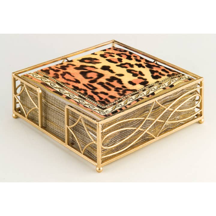 Papirfrokostservietholder Bølge Guldblad for engroshandel hos Boston International