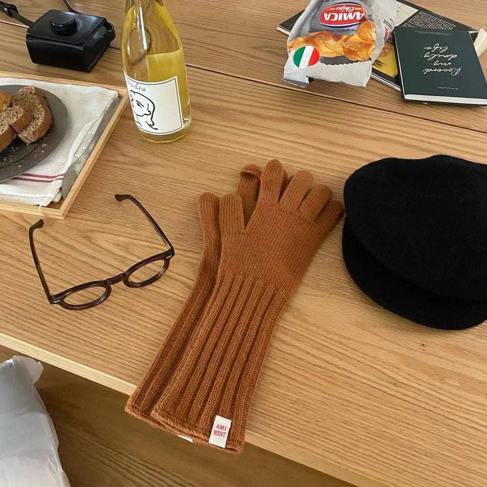 Funkyrel® Atzbranding Limited – Engroshandel Handsker - Dame – Vinterstrikkede handsker med lange ærmer5