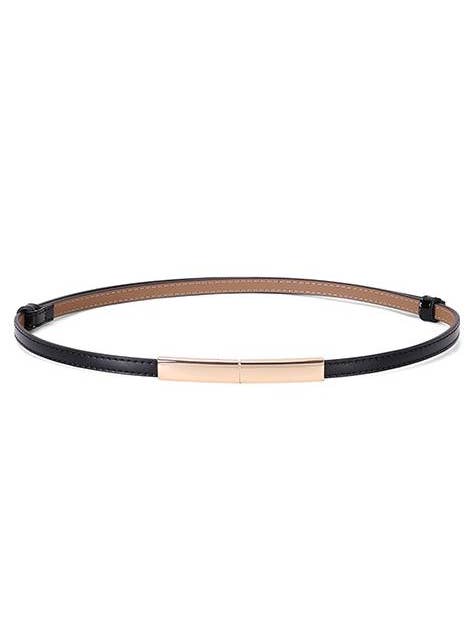 Ingot Smart Belt - Black Leather for wholesale by Nora Gardner