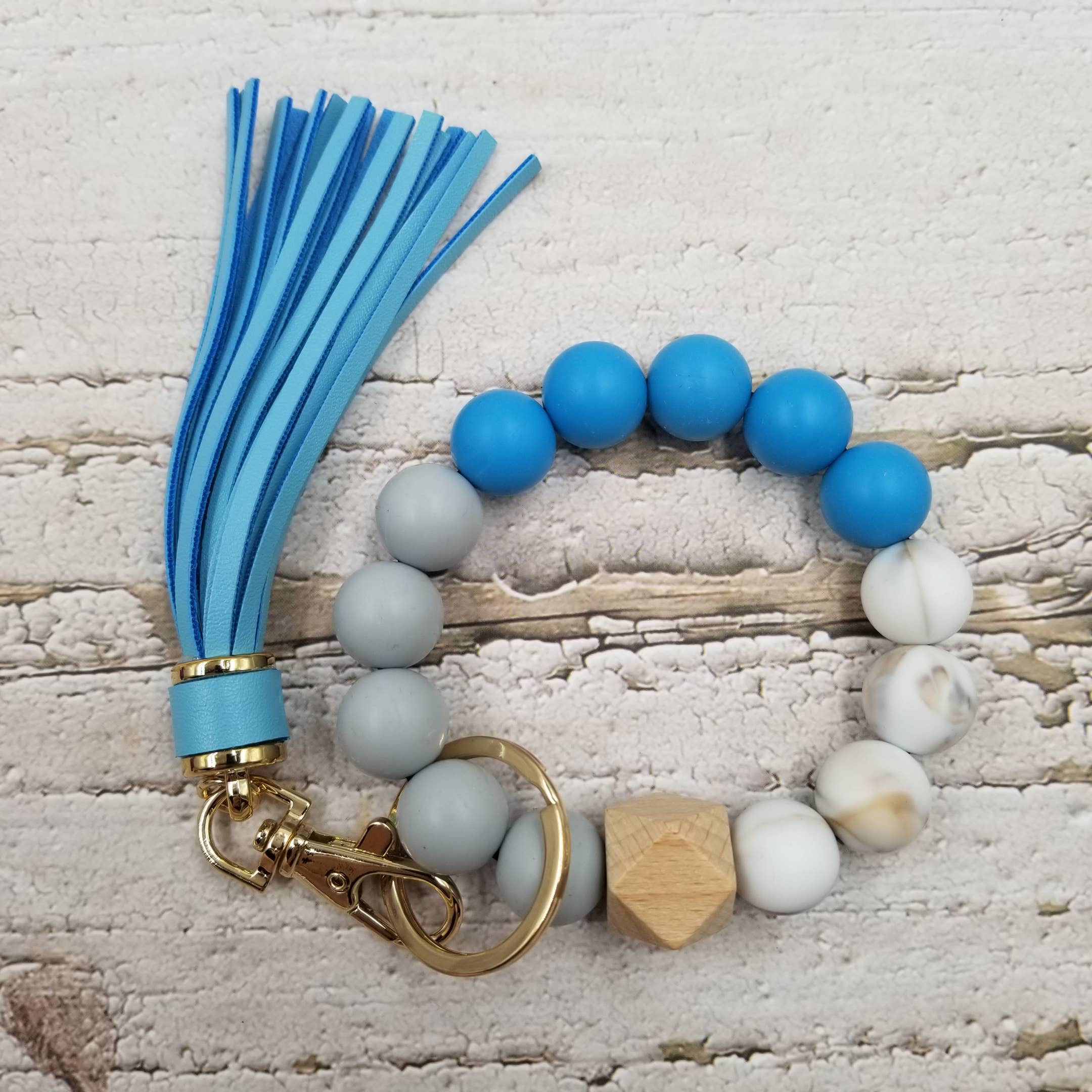 Treasure Wholesale - Wholesale Keychain - Women's - Handmade Silicone Bead Bangle Keychain11