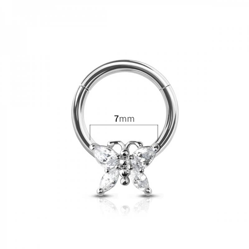 CRAVE - Wholesale Ring met een steen/solitaire ring - 316L SS PRONG GEM VLINDER VOORSTE SEGMENT RING4