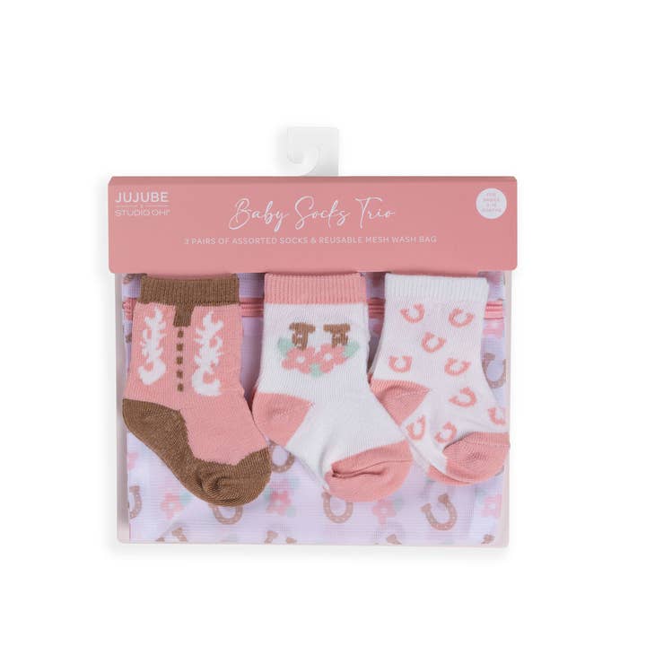 JuJuBe - Wholesale Socks - Baby - Baby Socks Trio Bloomin' Boot
