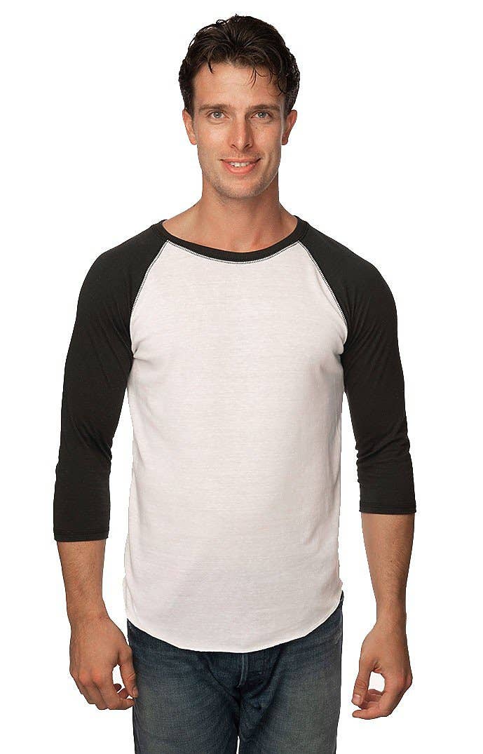 Royal Apparel - Wholesale T-Shirt - Men's - UNISEX TRIBLEND RAGLAN BASEBALL SHIRT3