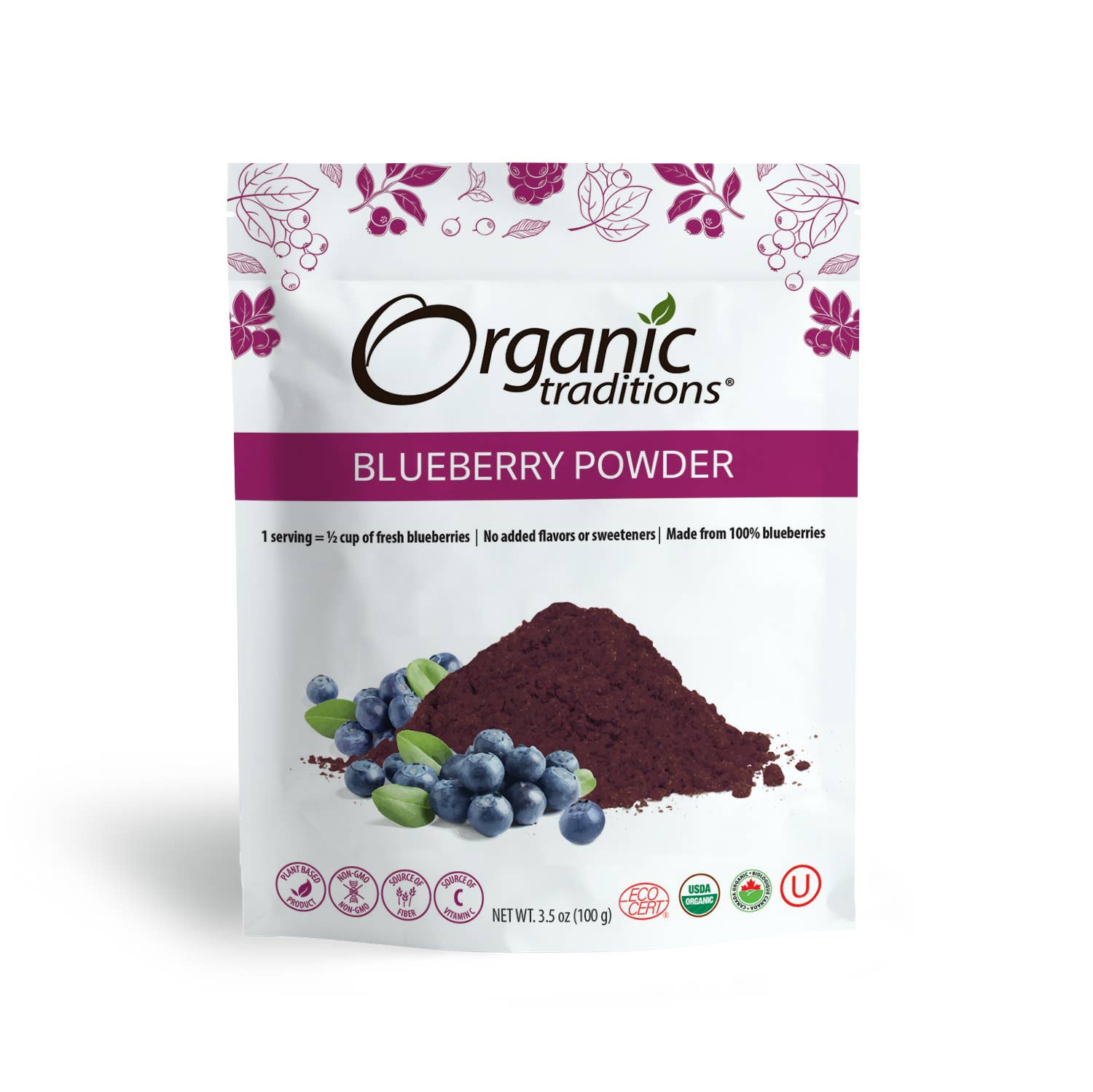 Organic Traditions - Wholesale Protein/superfood powder - Blueberry Powder