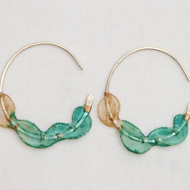 Sea Fan Earrings, Sterling Silver for wholesale by Verso